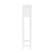 Alaterre Furniture Derby 4-Piece Bathroom Set with Over Toilet Shelf, Wall Mounted Cabinet, Hamper, and Floor Cabinet ANDE72678WH - alternate 10